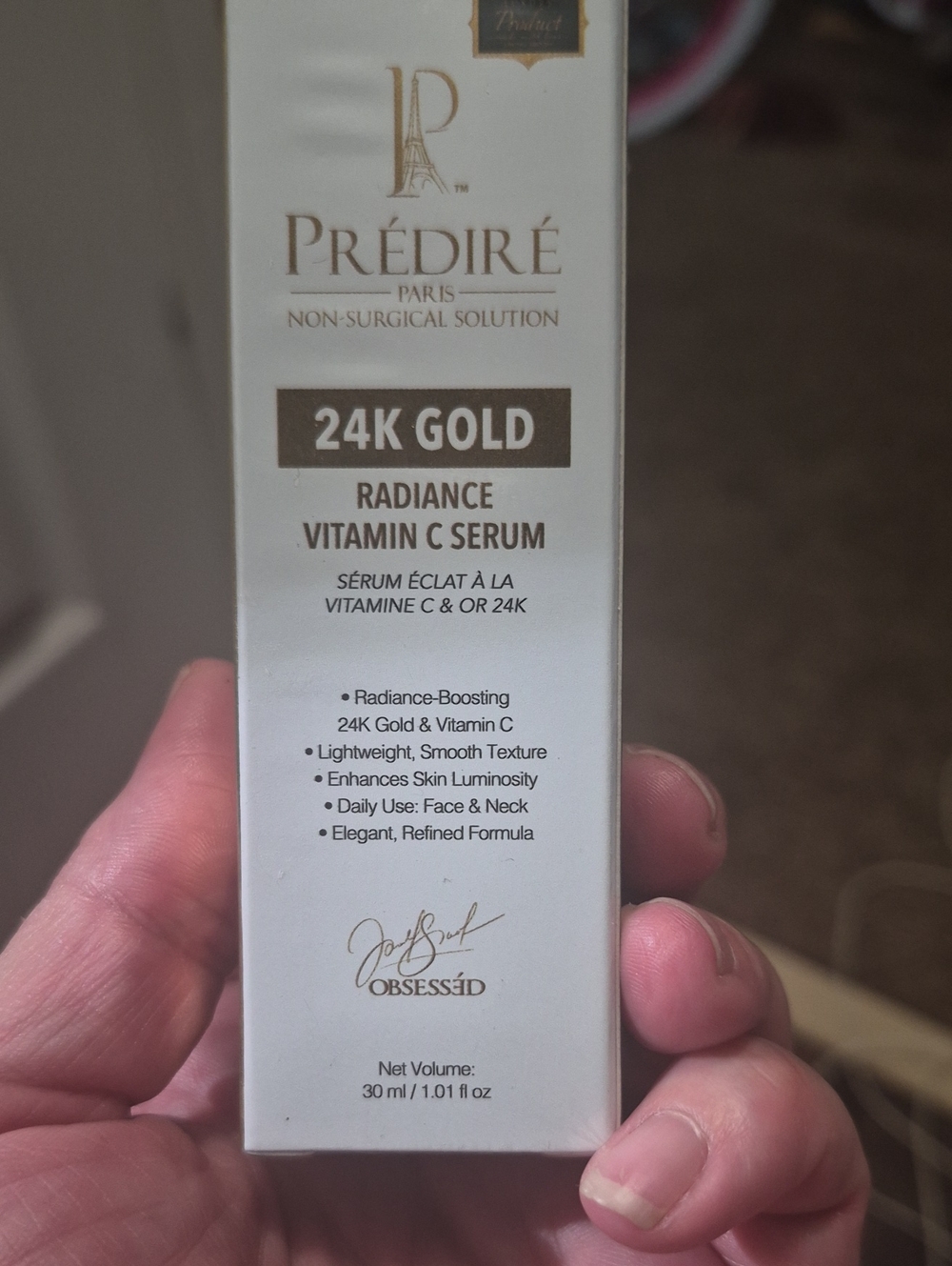 24K Gold Radiance Vitamin C Serum - White & Gold